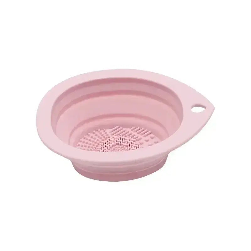 Silicone Makeup Brush Cleaner Folding Powder Puff Cleaning Bowl Eyeshadow Brushes Washing Soft Mat Beauty Tools Scrubber Box