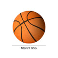 Silent basketball dribbling foam ball, 18cm in size, perfect for indoor practice without noise.