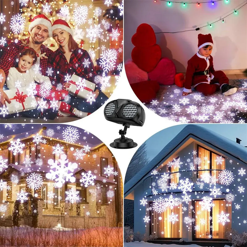 Outdoor Led Projector Light Snowflake Romantic Christmas Decoration IP65 Waterproof for New Year,Garden,Yard