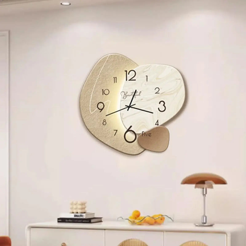 28cm modern wall clock with unique design and Roman numerals for home or office decoration.