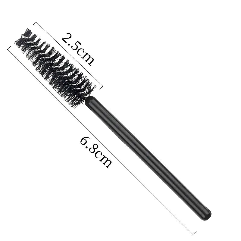 50pc Mini Eyelash Makeup Brush Short Handle Microbrush Mascara Wands Applicator Eyebrow Comb Lash Extension Supplies Makeup Tool