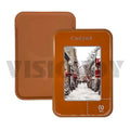 Magnetic card holder wallet case featuring a scenic street design, ideal for iPhone with NFC function.