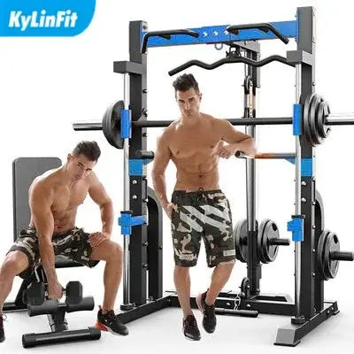 Kylinfit Professional Home Use Fitness Equipment Bench Press Multi-functional 3d Smith Machine Gym Squat Rack