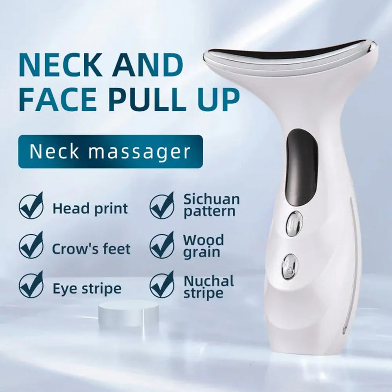 Neck Anti Wrinkle Heating Face Beauty Device Lifting Tighten Massager Electric LED Photon Face Wrinkle Remover Neck Skin Care