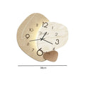 38cm artistic wall clock with unique design, featuring bold numbers and elegant style for home decor.