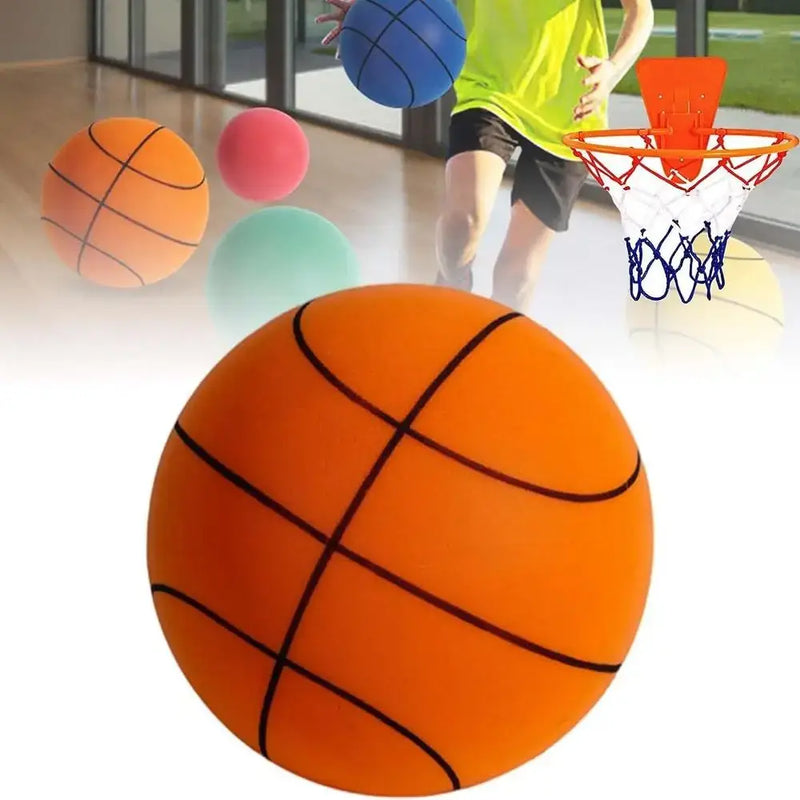 Colorful foam basketballs in action for kids' indoor play and training. Lightweight, low noise, and easy to grip.