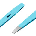 1Pcs Eyebrows Tweezers Colorful Beauty Fine Hairs Puller Makeup Tools Stainless Steel Slanted Eye Brow Clips Removal