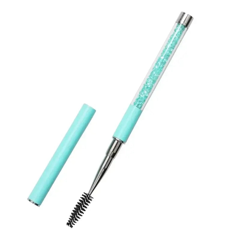 Rhinestone Handle Lash Brush Reusable Eyelash Brushes Mascara Applicator Wand Brushes Eyelash Extension Makeup Tool  Eyelashes