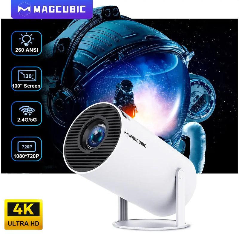 جهاز عرض Magcubic HY300 PRO 4K Android 11 Dual Wifi6 260ANSI Allwinner H713 BT5.0 1080P 1280*720P سينما منزلية جهاز عرض خارجي