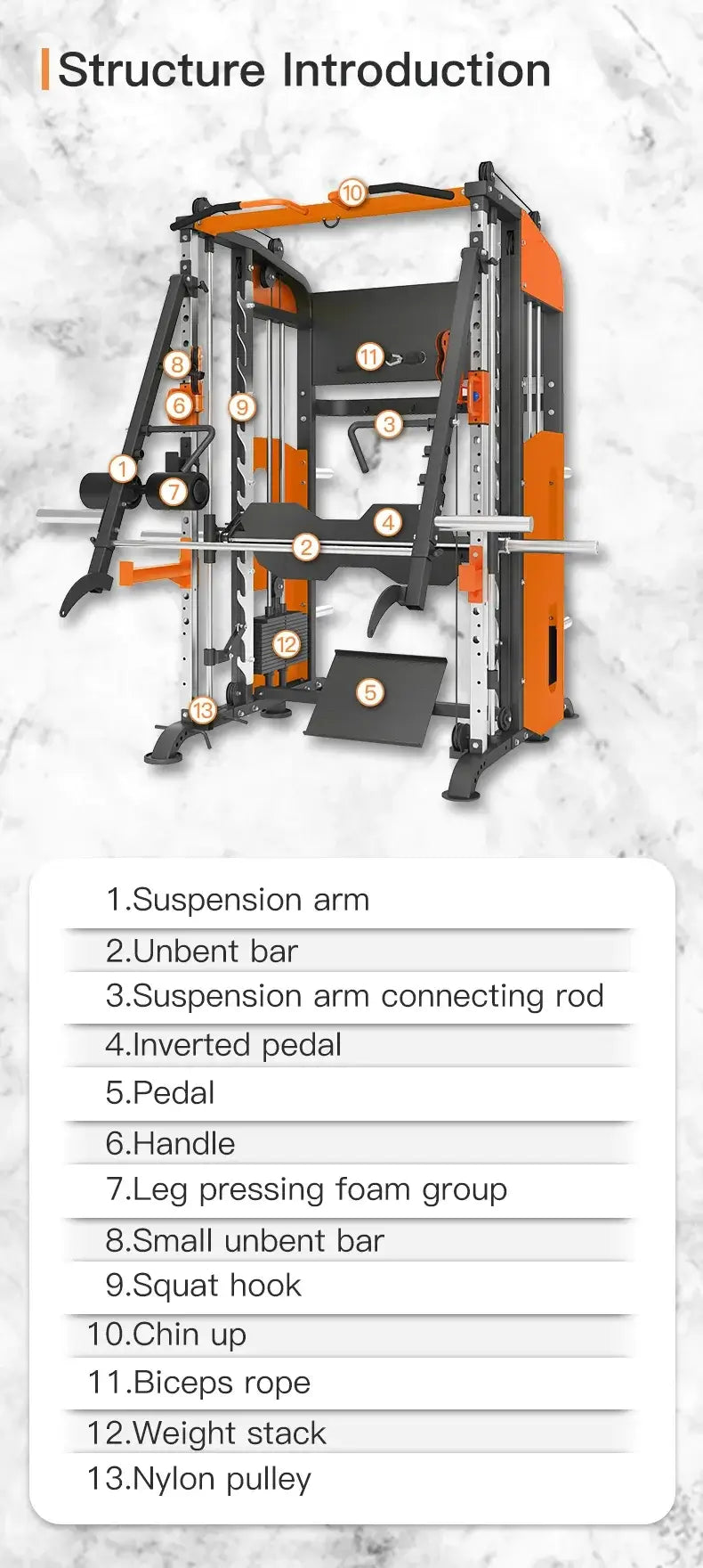 Strength Sports Bodybuilding Workout Fitness Commercial Cable Multi Functional Gym Equipment Machines For Commercial