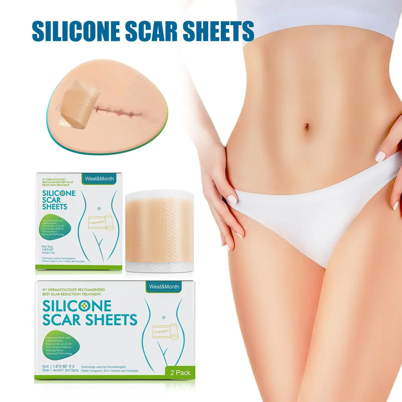 Silicone Scar Patch Skin Repair Sheets Removal Self-Adhesive Stretch Mark Tape Therapy Patch Burn Acne Scar Skin Care