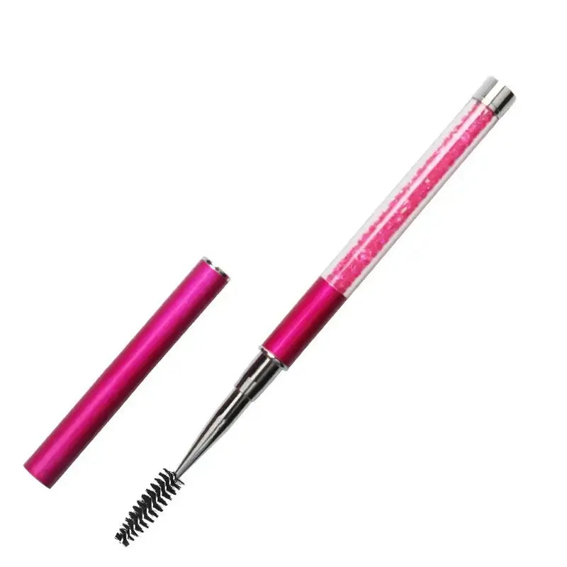 Rhinestone Handle Lash Brush Reusable Eyelash Brushes Mascara Applicator Wand Brushes Eyelash Extension Makeup Tool  Eyelashes