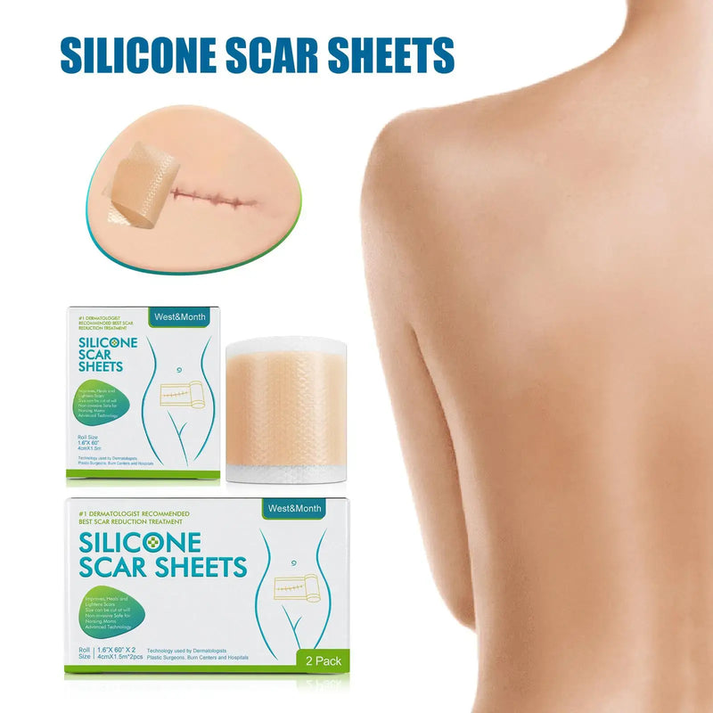 Silicone Scar Patch Skin Repair Sheets Removal Self-Adhesive Stretch Mark Tape Therapy Patch Burn Acne Scar Skin Care